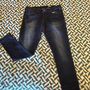 Women's Dark Wash Skinny Jeans- Strech Fit, Size 13